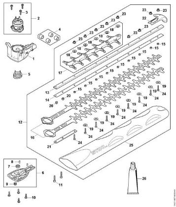 Bild von Getriebe, Elektromotor, Schneideinrichtung HSA 100.0