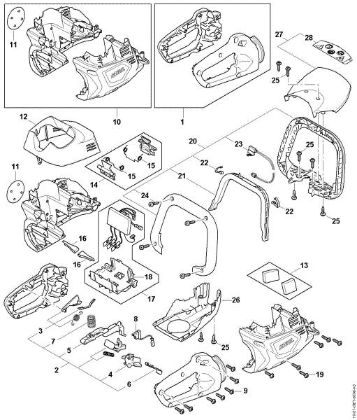 Bild von Griffgehäuse, Motorgehäuse, Elektronikmodul HSA 100.0