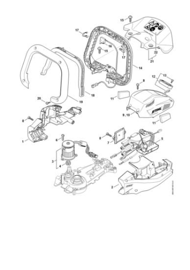 Bild von Motorgehäuse, Elektronikmodul HSA 130.0 R