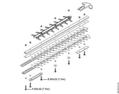 Akku-Heckenscheren (HSA) HSA 130.0 T Anziehdrehmomente der Marke Stihl