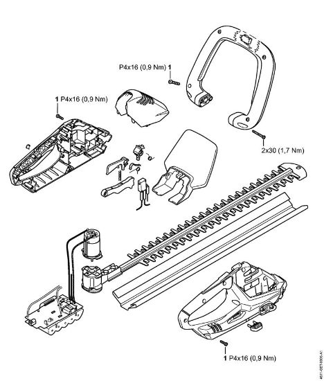 Akku-Heckenscheren (HSA) HSA 45 Anziehdrehmomente der Marke Stihl