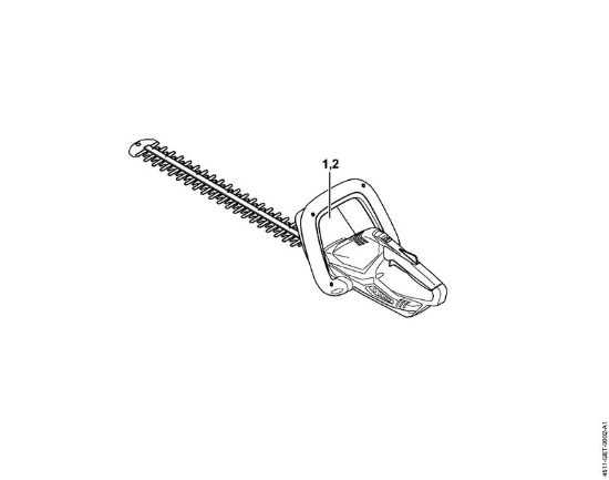 Akku-Heckenscheren (HSA) HSA 45 Akku-Heckenschere, 500mm/20" Maschinennummer der Marke Stihl