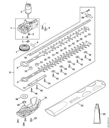 Bild von Getriebe, Elektromotor, Schneideinrichtung HSA 50.0