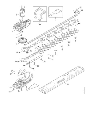 Bild von Getriebe, Elektromotor, Schneideinrichtung HSA 56