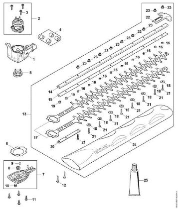 Bild von Getriebe, Elektromotor, Schneideinrichtung HSA 60.0