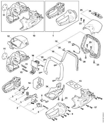 Bild von Griffgehäuse, Motorgehäuse, Elektronikmodul HSA 60.0