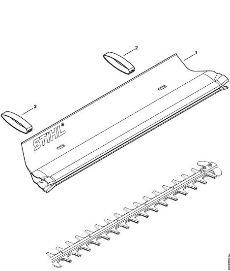 Akku-Heckenscheren (HSA) HSA 66 Fangblech der Marke Stihl