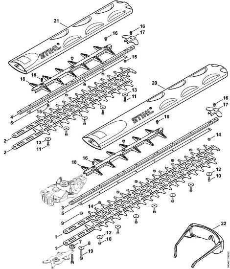 Akku-Heckenscheren (HSA) HSA 86 Schneideinrichtung der Marke Stihl