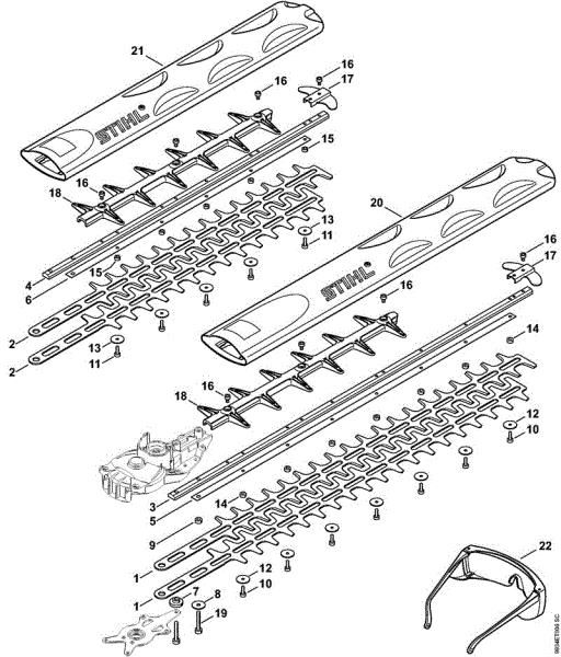 Akku-Heckenscheren (HSA) HSA 86 Schneideinrichtung der Marke Stihl