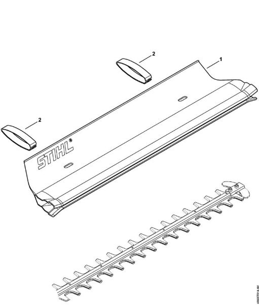Elektro-Heckenscheren (HSE) HSE 41 Fangblech der Marke Stihl