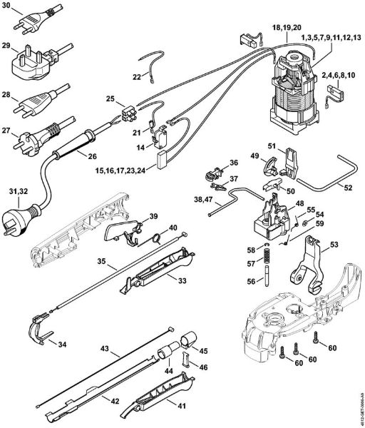 Elektro-Heckenscheren (HSE) HSE 71 Elektromotor der Marke Stihl