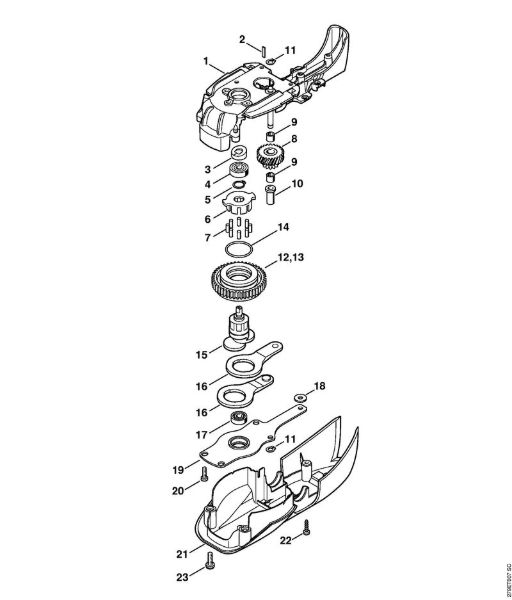 Elektro-Heckenscheren (HSE) HSE 71 Getriebe HSE 71, 81 der Marke Stihl