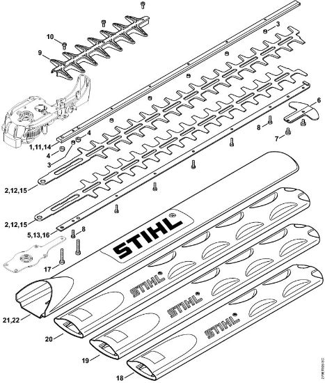 Elektro-Heckenscheren (HSE) HSE 81 Schneideinrichtung HSE 81 der Marke Stihl