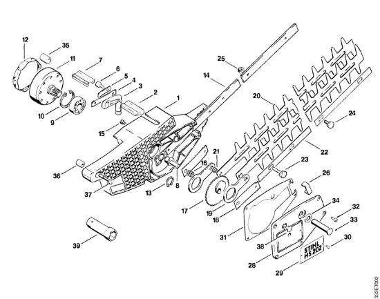 Heckenscheren (HS) HS 202 Getriebegehäuse, Messer der Marke Stihl