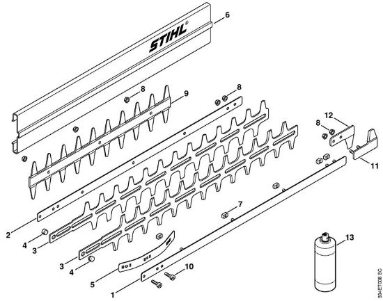 Heckenscheren (HS) HS 246 HS 246 Messer der Marke Stihl