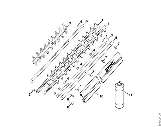 Heckenscheren (HS) HS 246 HS 246 Messer der Marke Stihl