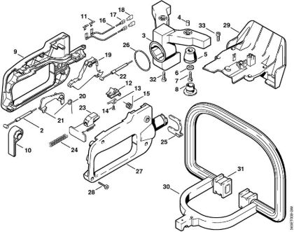 Heckenscheren (HS) HS 74 Bedienungsgriff HS 74 der Marke Stihl
