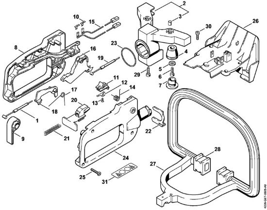 Heckenscheren (HS) HS 80 Bedienungsgriff HS 80 der Marke Stihl