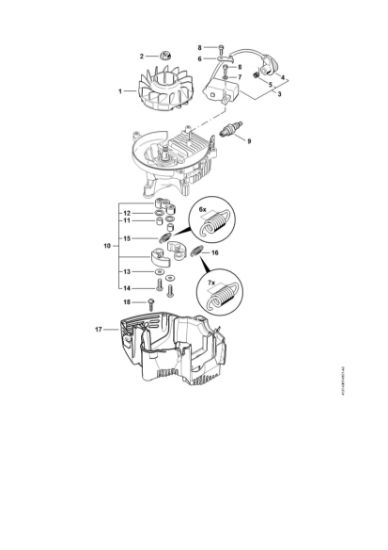 Bild von Zündanlage, Kupplung HS 81 TC-E
