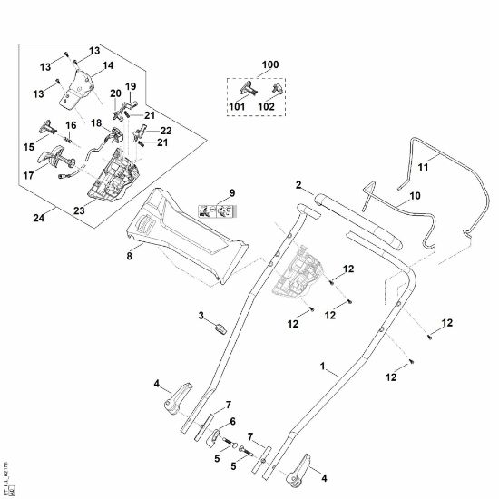 Bild von A - Lenker Oberteil RMA 2.2 RV