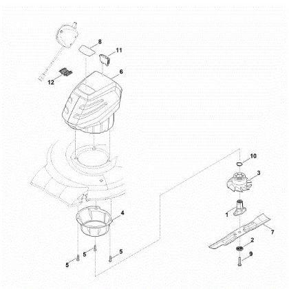 Bild von D - Motor, Messer RMA 248.0