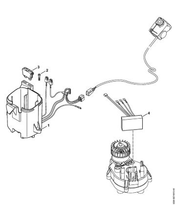 Akku-Rasenmäher (RMA) RMA 410 C Batteriehalter, Elektronikmodul der Marke Stihl