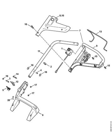 Akku-Rasenmäher (RMA) RMA 410 C Lenker der Marke Stihl