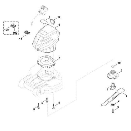 Bild von D - Motor, Messer RMA 448.0 TC