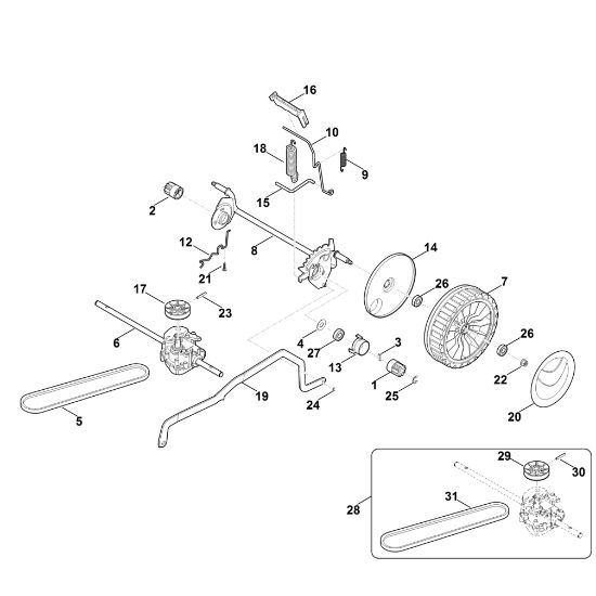 Bild von C - Fahrwerk, Höhenverstellung RMA 448.1 PC
