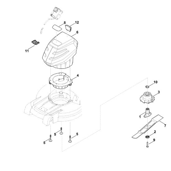 Bild von D - Motor, Messer RMA 448.1 PC