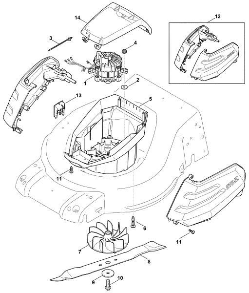 Bild von B - Elektromotor, Messer RMA 510