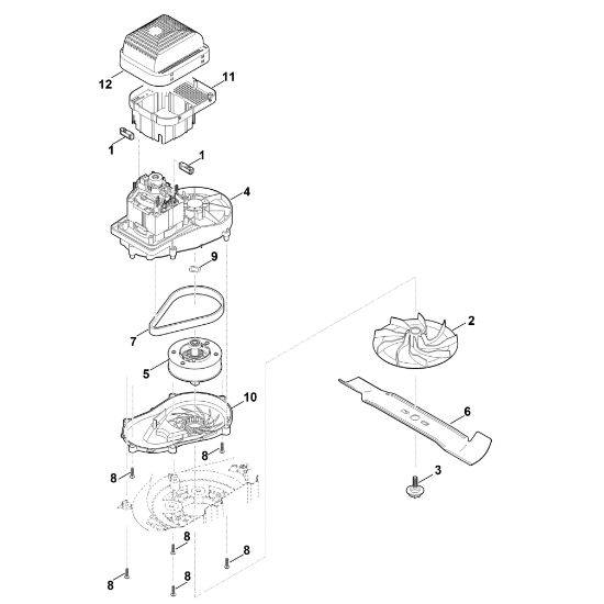 Bild von D - Motor, Messer RME 339.0