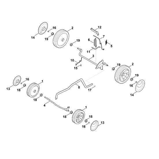Bild von C - Fahrwerk, Höhenverstellung RME 443.0 C