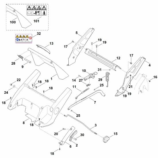 Bild von C - Rahmen, Höhenverstellung RME 545.0 C