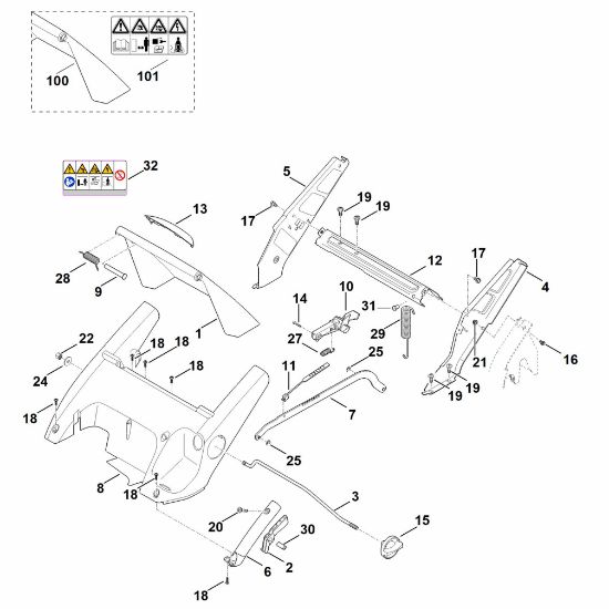 Bild von C - Rahmen, Höhenverstellung RME 545.0 V