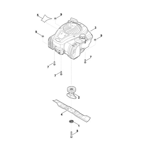Bild von D - Motor, Messer RM 248.0 T