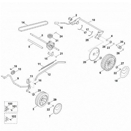 Bild von C - Fahrwerk, Getriebe RM 248.1 T
