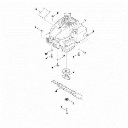 Bild von D - Motor, Messer RM 253.1