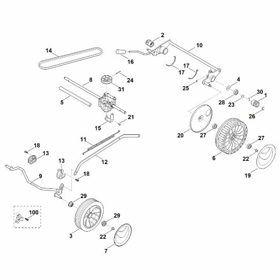 Bild von C - Fahrwerk, Getriebe RM 253.2 T