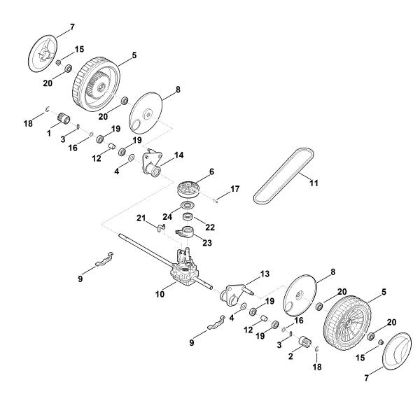 Bild von C - Vorderachse, Getriebe RM 4.0 RV