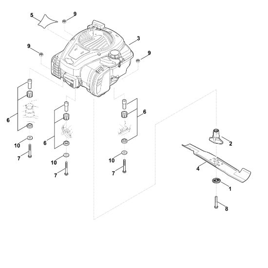 Bild von D - Motor, Messer RM 443.0