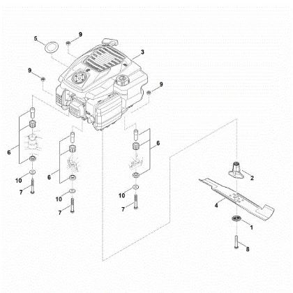 Bild von D - Motor, Messer RM 443.1