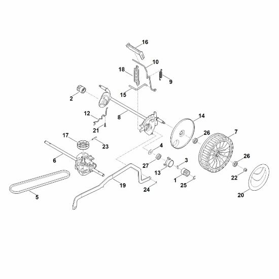 Bild von C - Hinterachse, Höhenverstellung RM 443.1 T