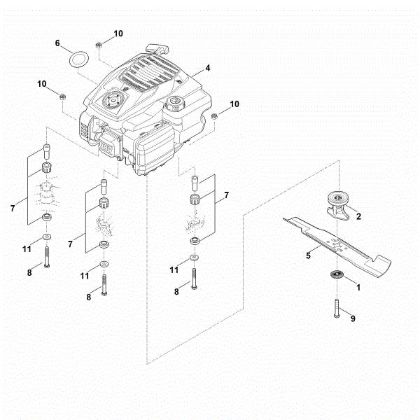 Bild von D - Motor, Messer RM 443.1 T