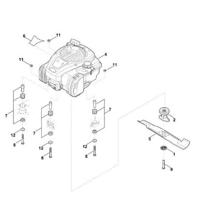 Bild von D - Motor, Messer RM 448.0 T