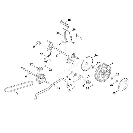 Bild von C - Hinterachse, Höhenverstellung RM 448.0 TC