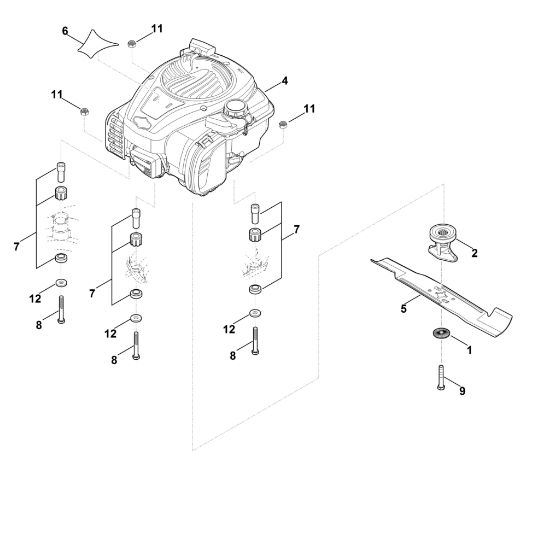 Bild von D - Motor, Messer RM 448.0 TX