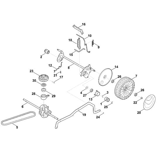 Bild von C - Hinterachse, Höhenverstellung RM 448.0 VC