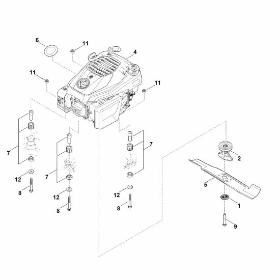 Bild von D - Motor, Messer RM 448.1 PC