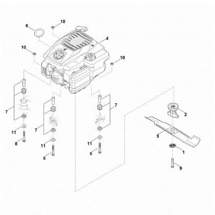 Bild von D - Motor, Messer RM 448.1 TX